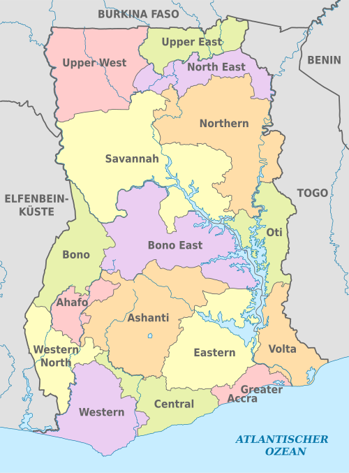 Regions of Ghana